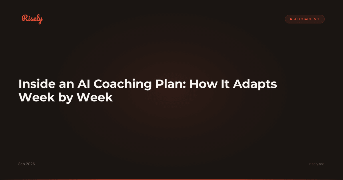 Inside an AI Coaching Plan: How It Adapts Week by Week