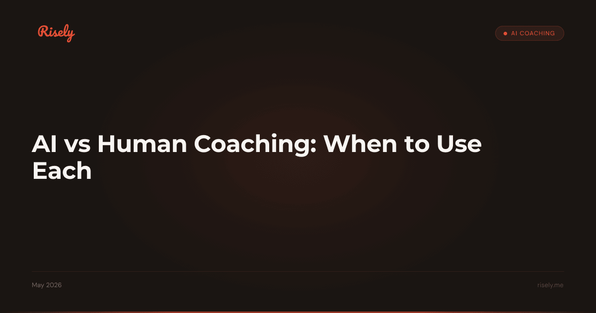 AI vs Human Coaching: When to Use Each