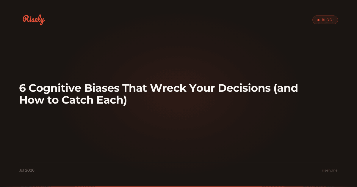 6 Cognitive Biases That Wreck Your Decisions (and How to Catch Each)