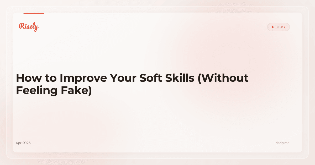 How to Improve Your Soft Skills (Without Feeling Fake)