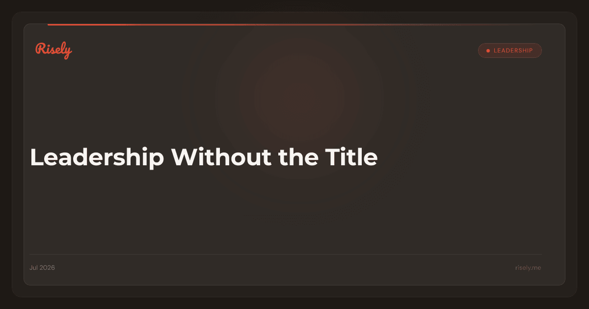 Leadership Without the Title