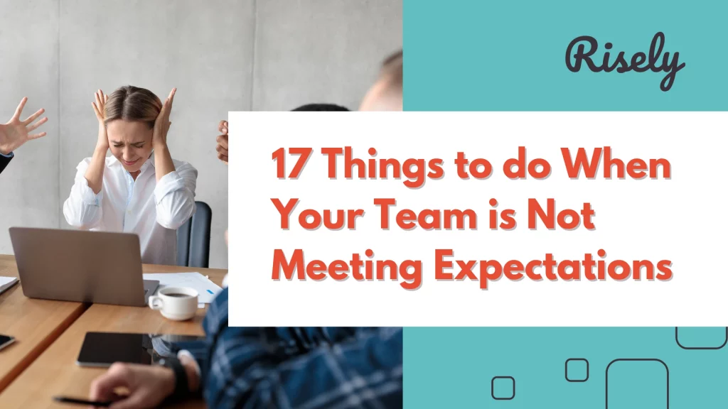 not meeting expectations