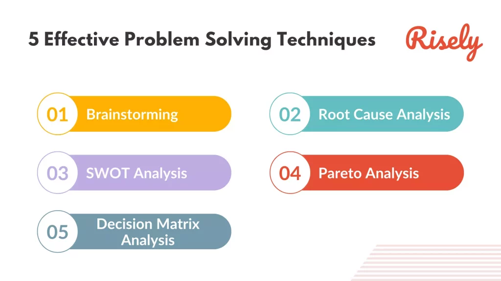 the different techniques used for problem solving and decision making