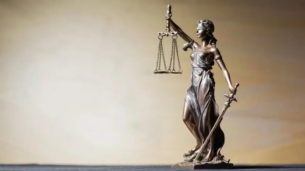 image of lady justice for decorative purpose