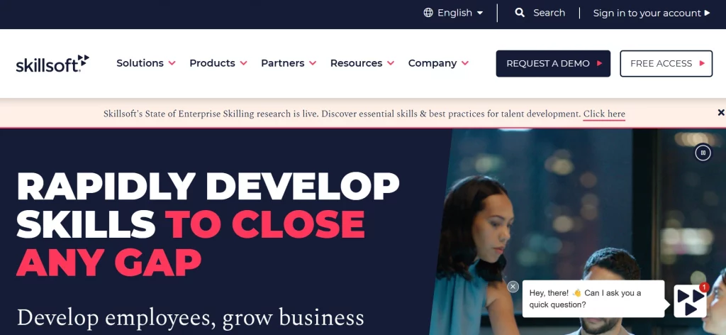 skillsoft elearning content development company