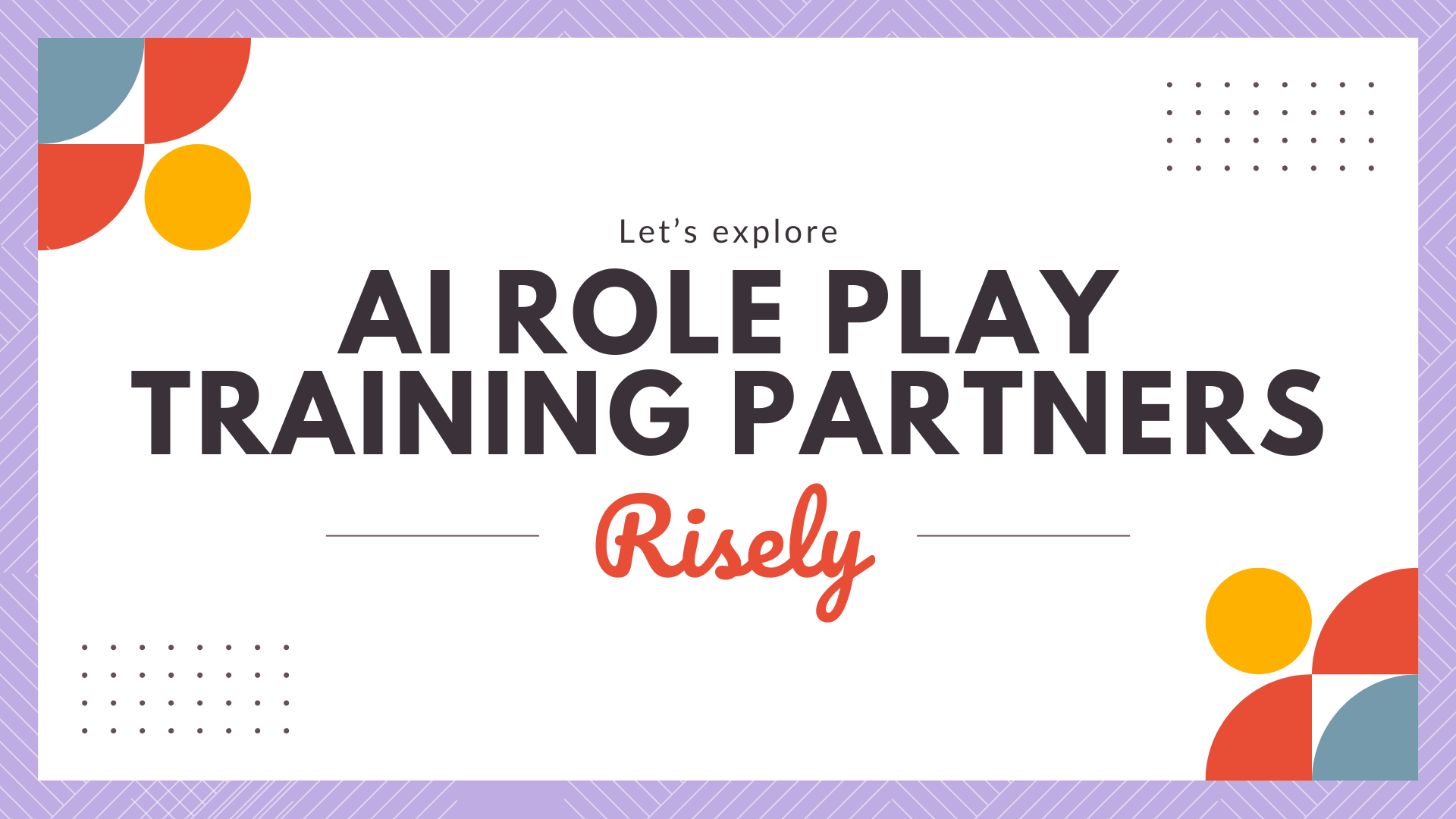 AI role play training partners