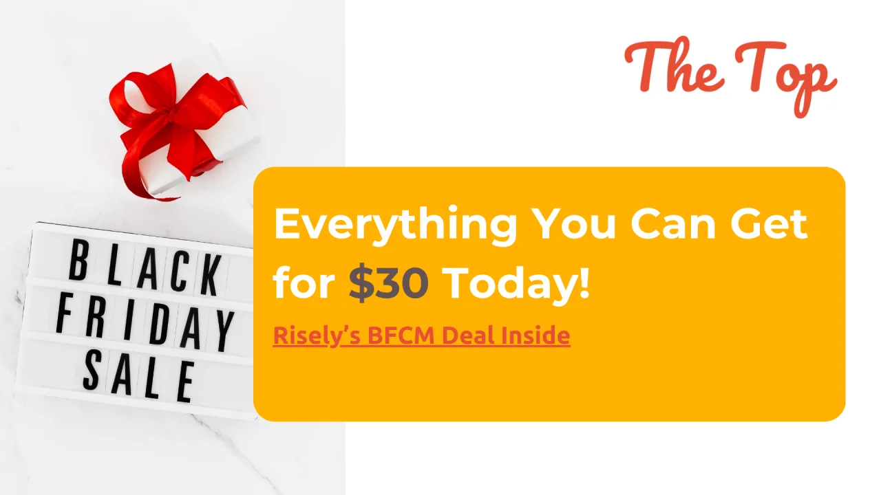 black friday deal on the top newsletter